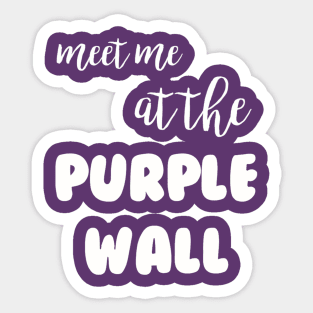 Meet Me At The Purple Wall Sticker